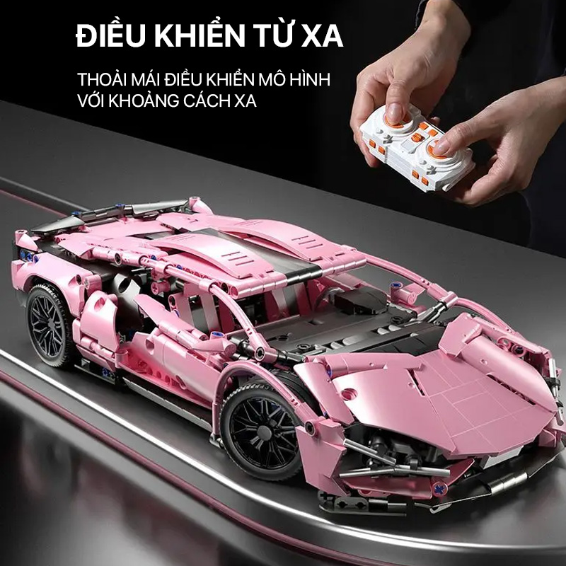 Mô hình lắp ghép - Lanborgini FK937 89108 2 mo hinh lap ghep lanborgini 89108 02